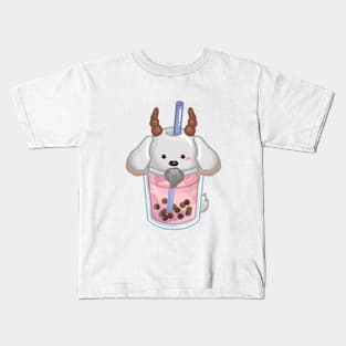 Goat Bubble Tea Kids T-Shirt